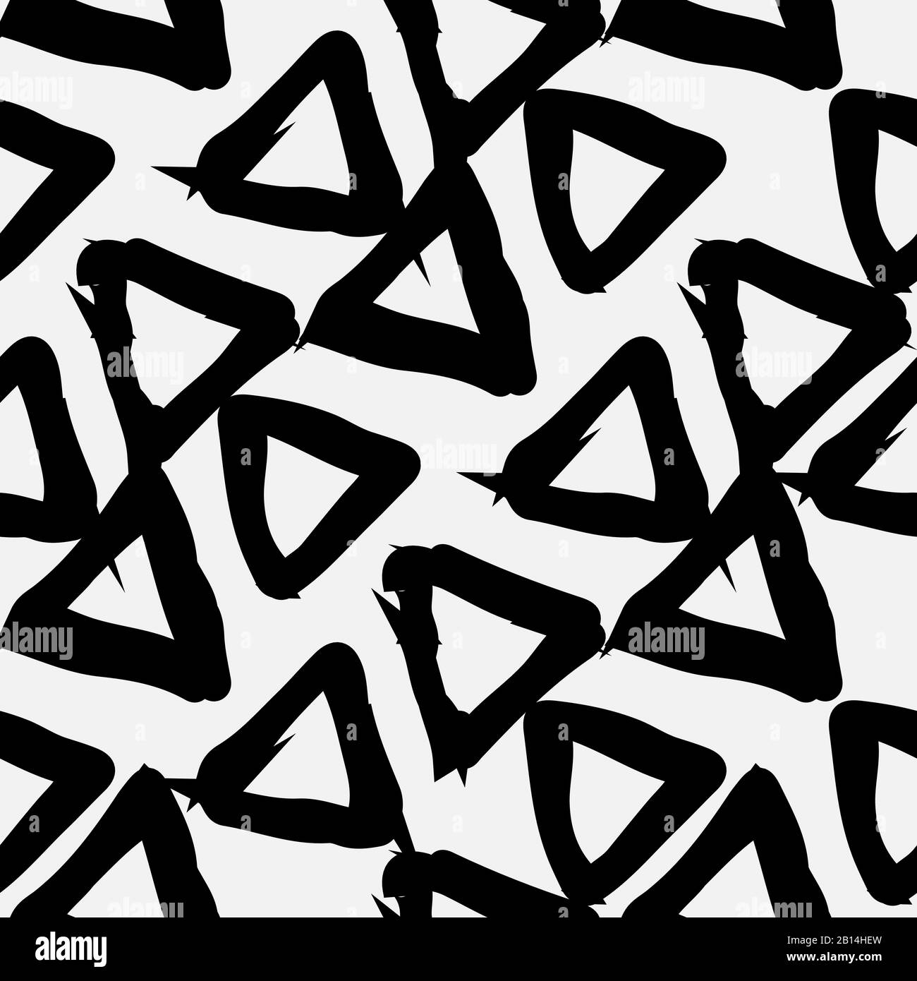 A seamless pattern of triangles, black white Stock Vector Image & Art ...