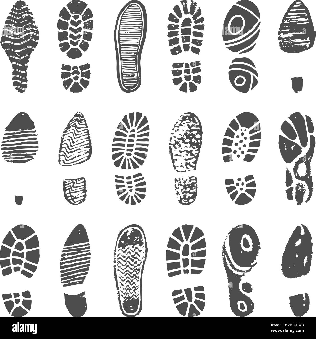 Shoes footprint silhouette. Sneaker shoes step, walking boot shoe steps  imprint and man feet boots isolated vector illustration Stock Vector Image  & Art - Alamy