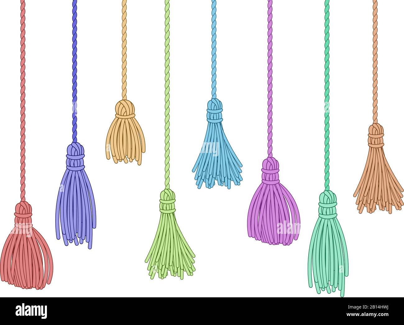 Curtain tassel Stock Vector Images Alamy