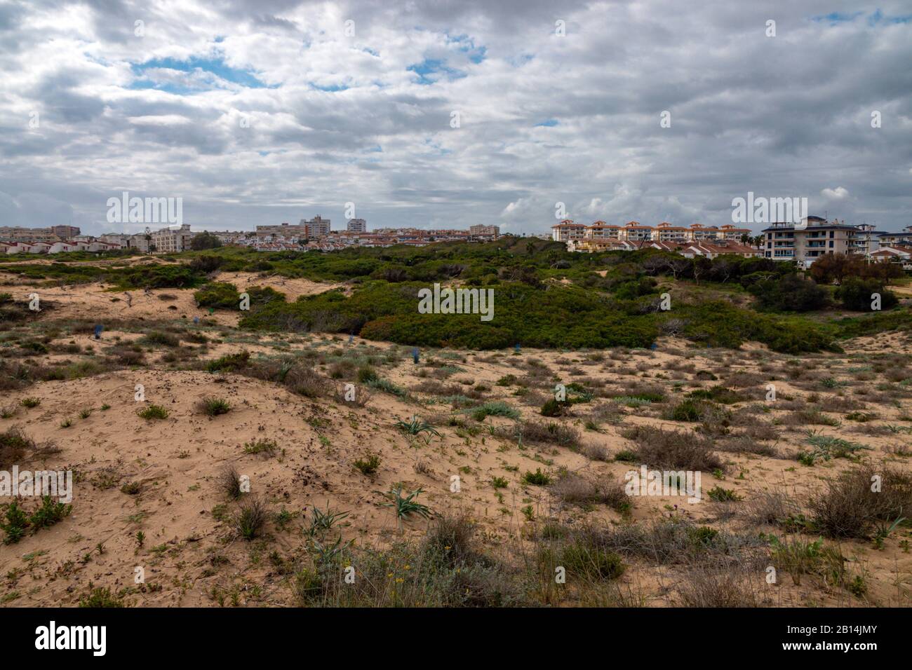 Molino de Agua Park and sand dunes, Torrevieja, Costa Blanca Spain Stock Photo