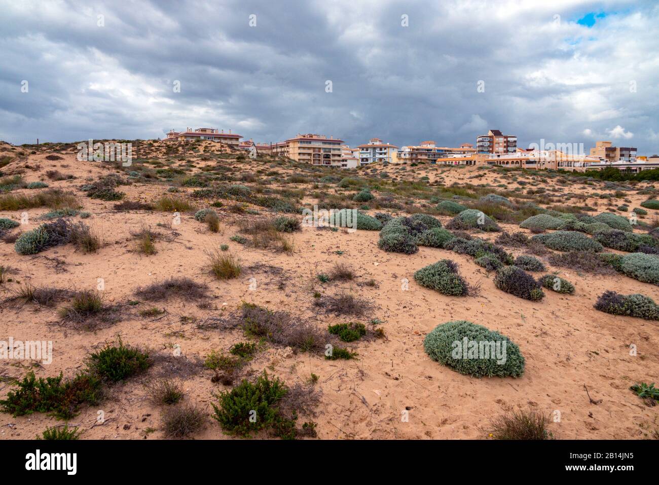 Molino de Agua Park and sand dunes, Torrevieja, Costa Blanca Spain Stock Photo