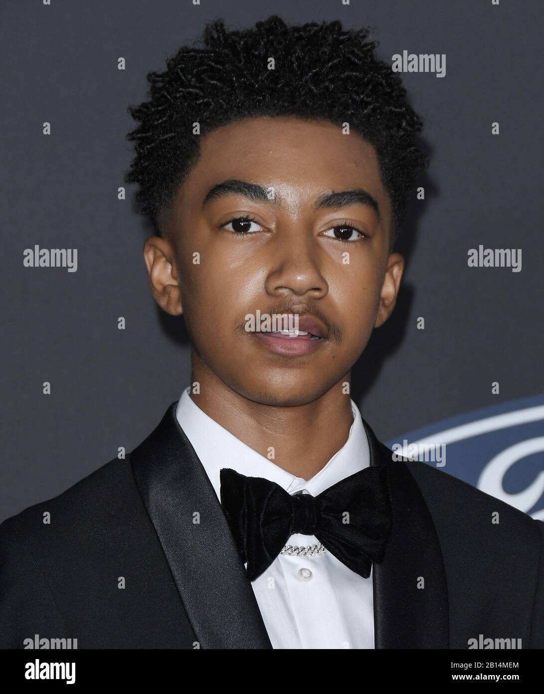 Los Angeles, USA. 22nd Feb, 2020. Miles Brown arrives at the 51st NAACP