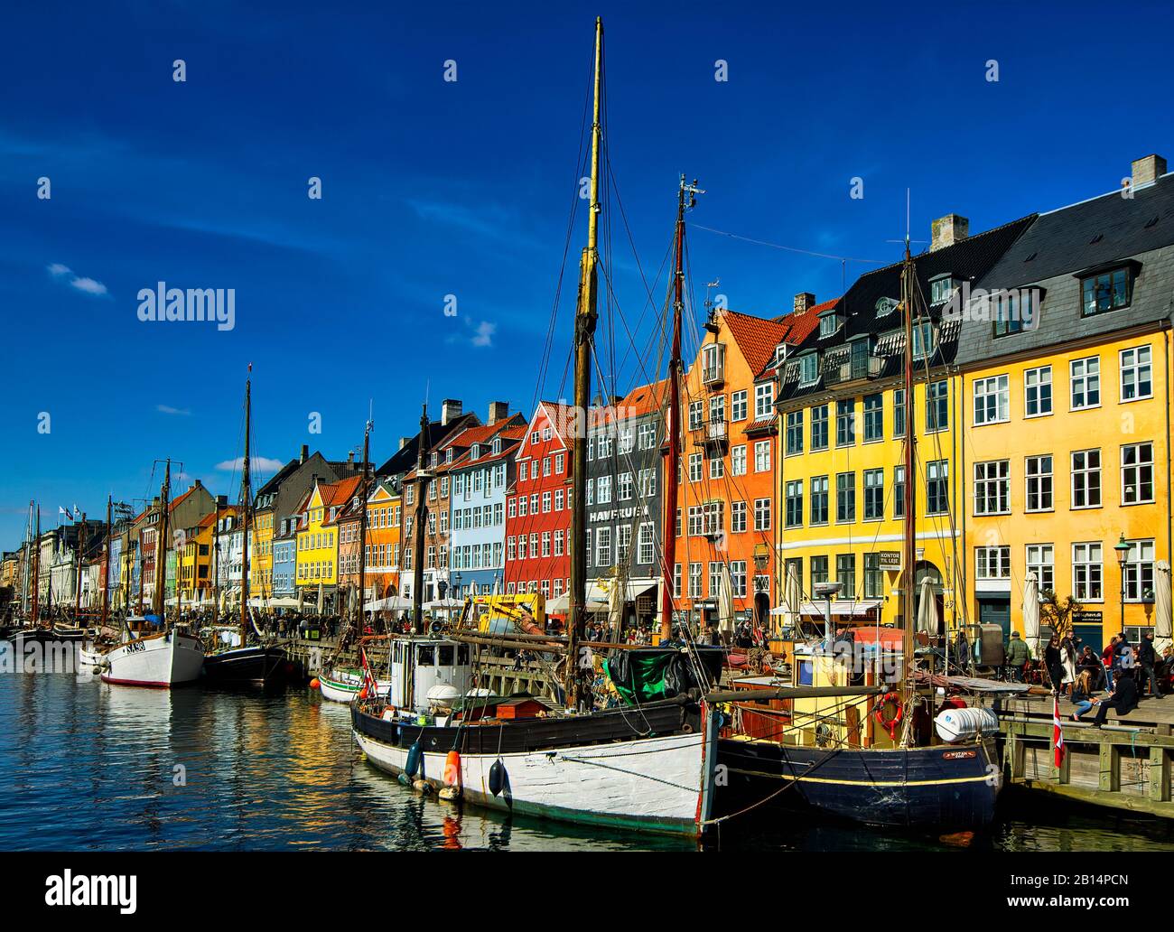 Nyhavn Harbour in Copenhagen Stock Photo - Alamy
