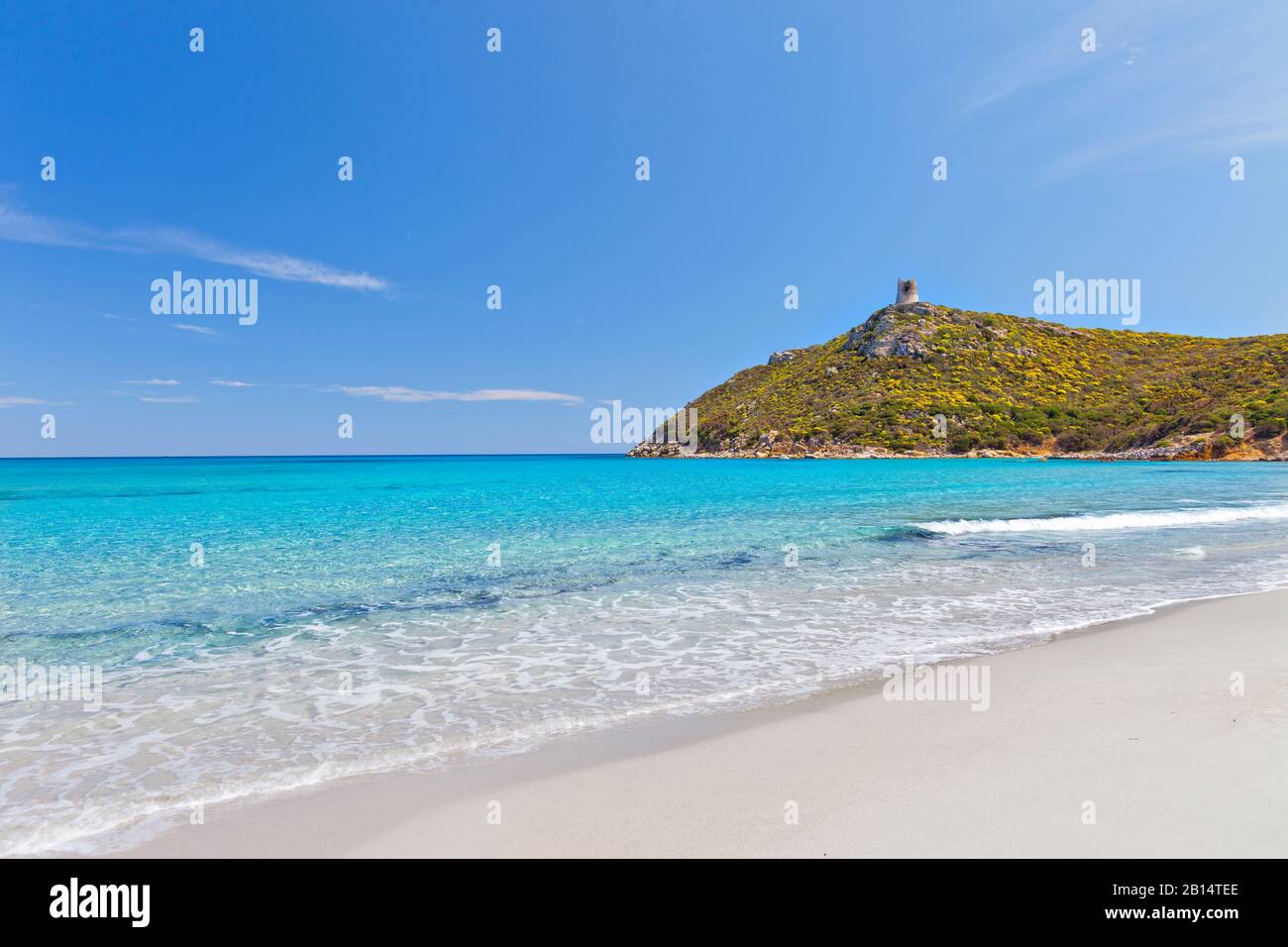 The beautiful sea of Sardinia island. Italy Stock Photo