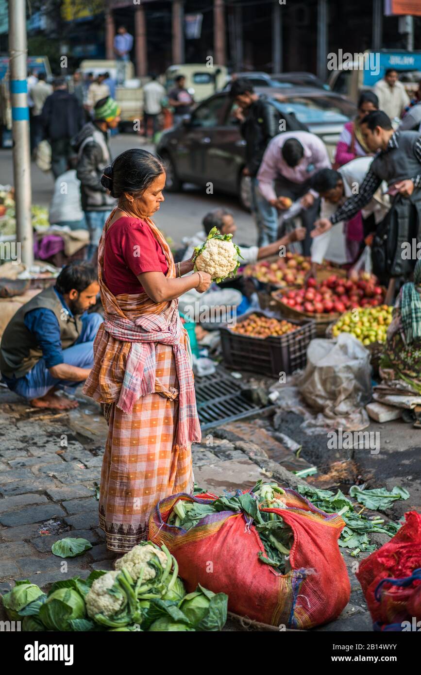 Street market, Kolkata, India, Asia Stock Photo Alamy