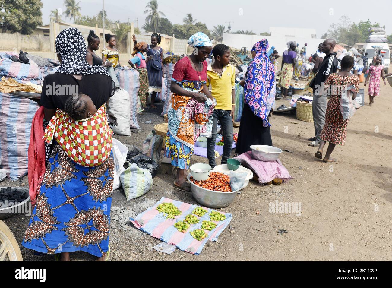 Food Market of Kpalimé Togo West Africa Stock Photo Alamy