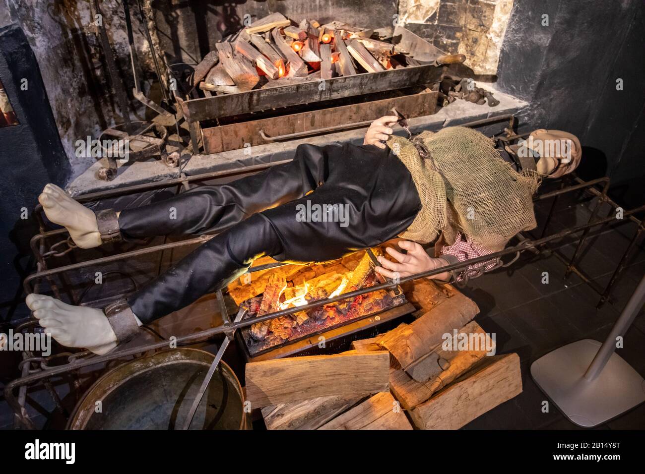 Museum of torture Bruges, Belgium. Stock Photo