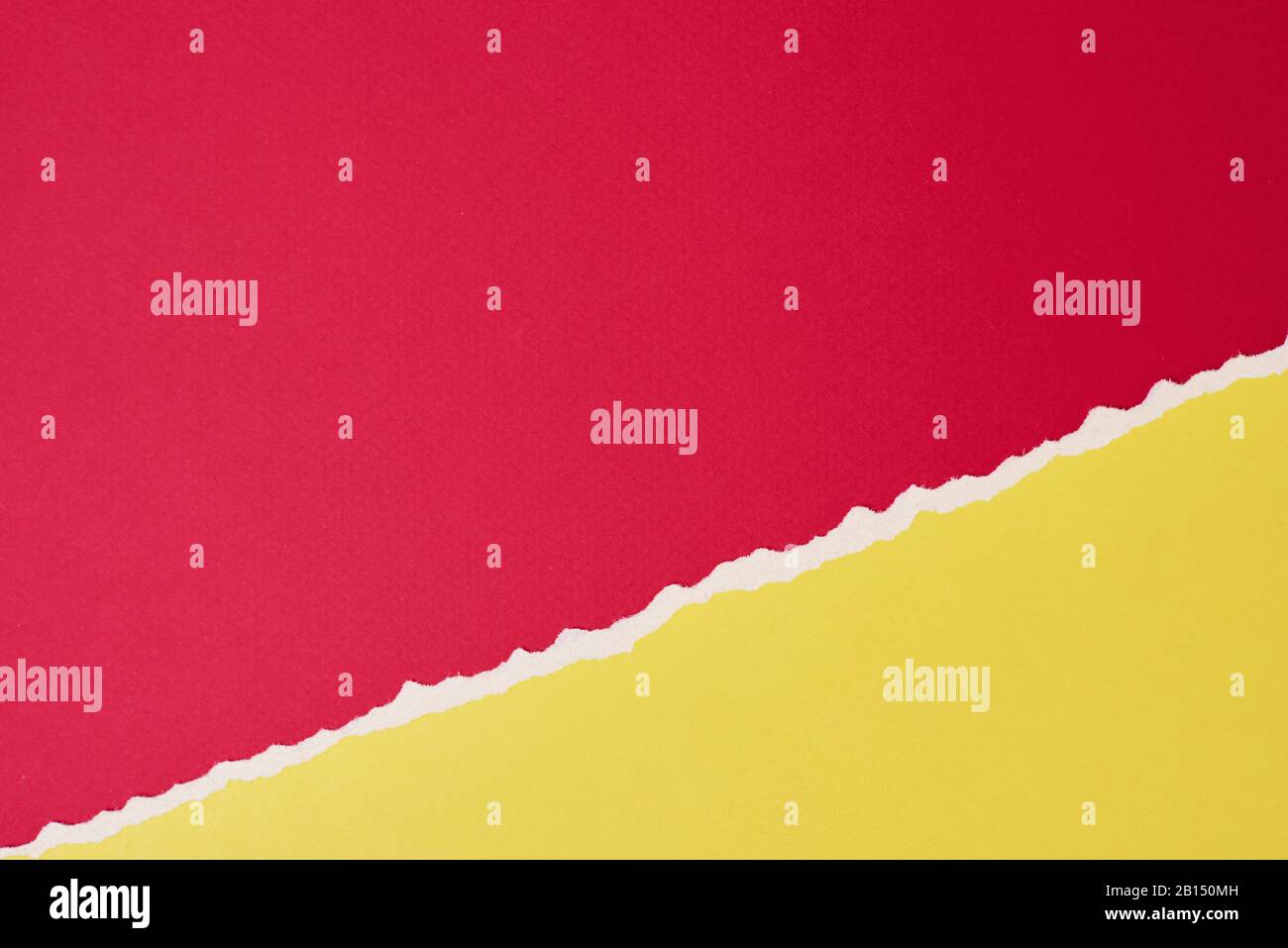 Torn Ripped Paper Edge With Copy Space Red And Yellow Color Background Stock Photo Alamy