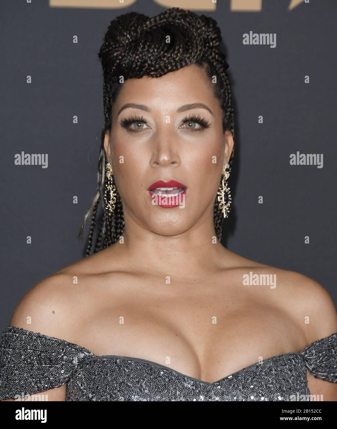 Los Angeles, USA. 22nd Feb, 2020. Robin Thede arrives at the 51st NAACP Image Awards held at the Pasadena Civic Auditorium in Pasadena, CA on Saturday, ?February 22, 2020. (Photo By Sthanlee B. Mirador/Sipa USA) Credit: Sipa USA/Alamy Live News Stock Photo