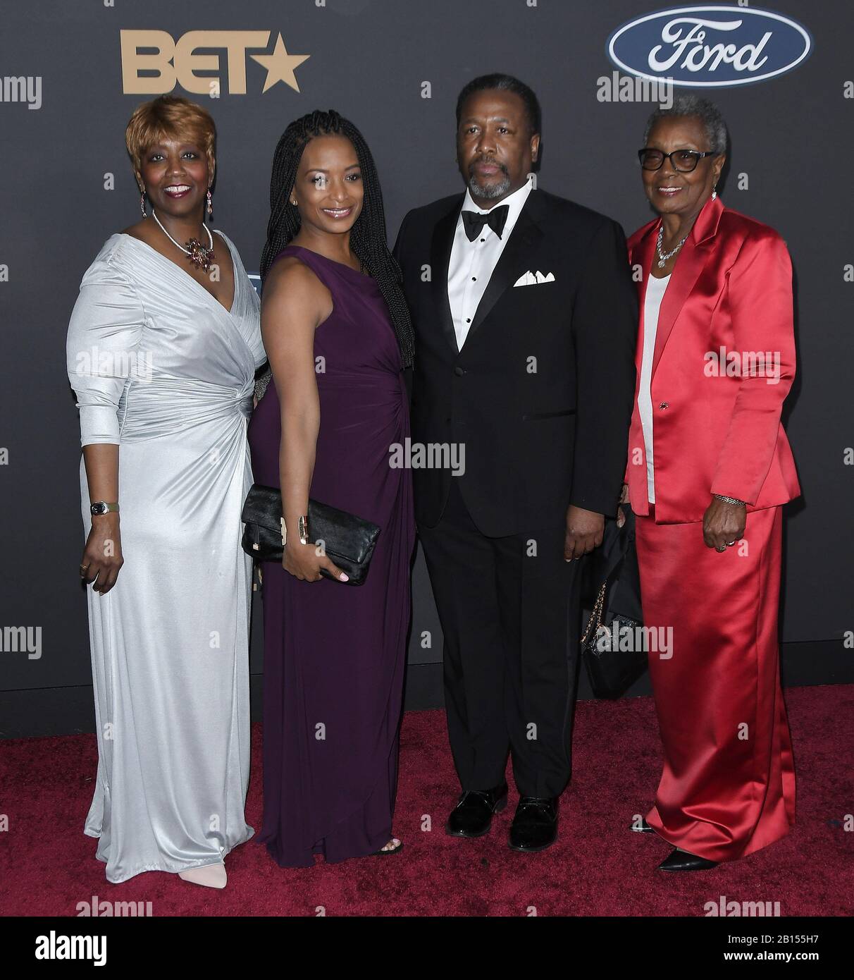 Los Angeles, USA. 22nd Feb, 2020. Wendell Pierce and Family at the 51st