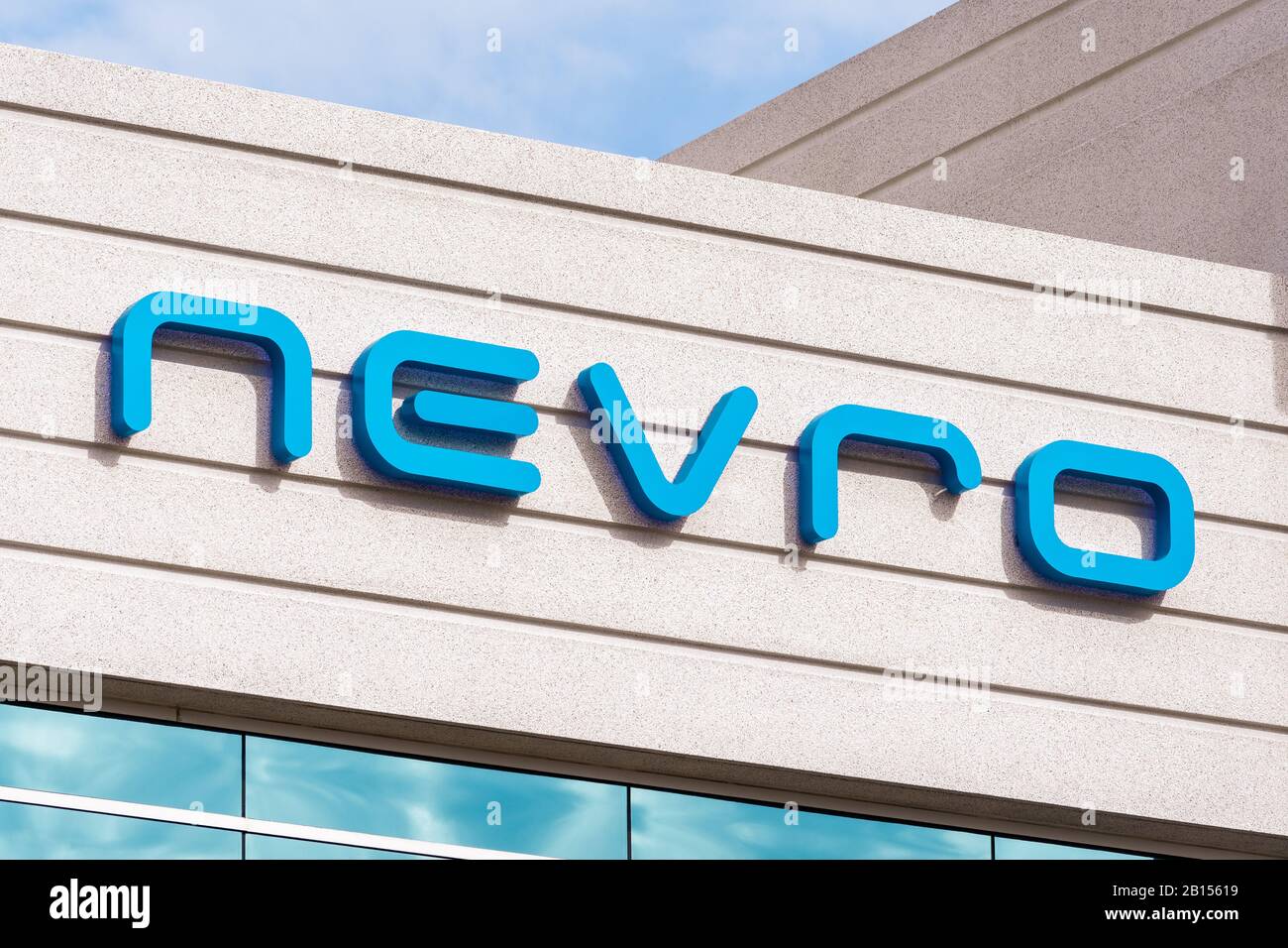 Feb 21, 2020 Redwood City / CA / USA Nevro sign at their headquarters