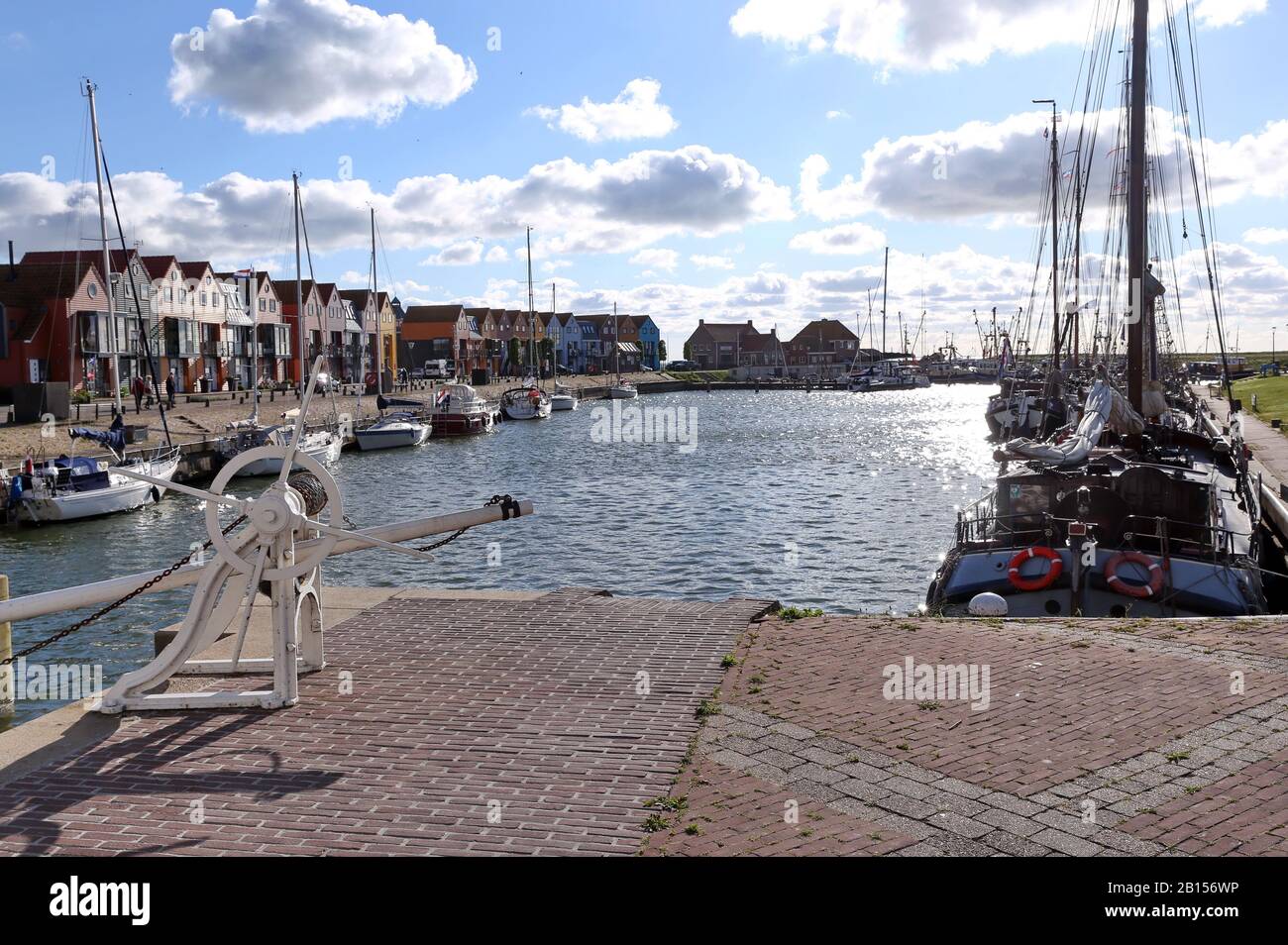 The small port of Savoren in the Netherlands Stock Photo