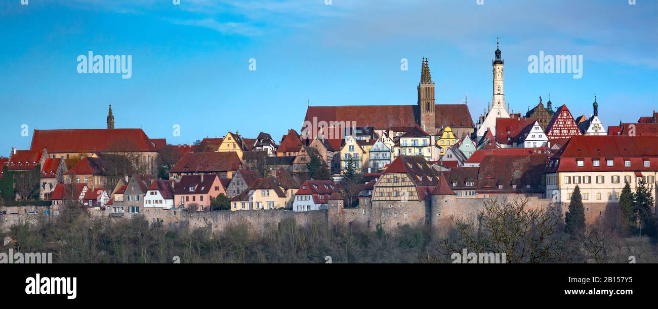 Aerial view rothenburg ob der tauber hi-res stock Aerial view rothenburg ob der tauber hi-res stock