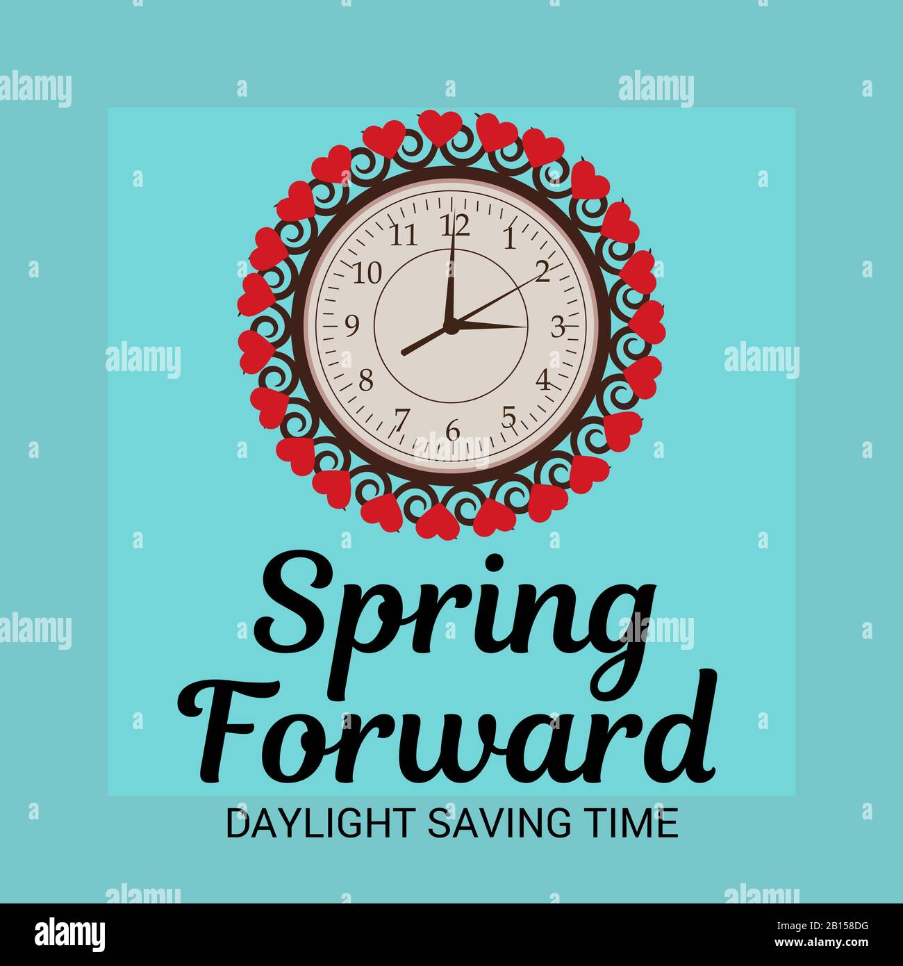 Vector illustration of a Background for Daylight Saving Time Summer ...