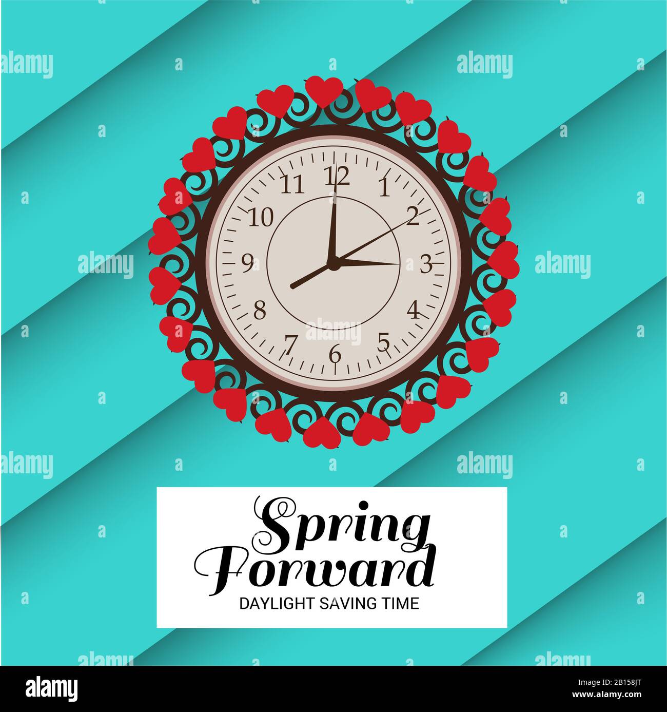 Vector illustration of a Background for Daylight Saving Time Summer ...