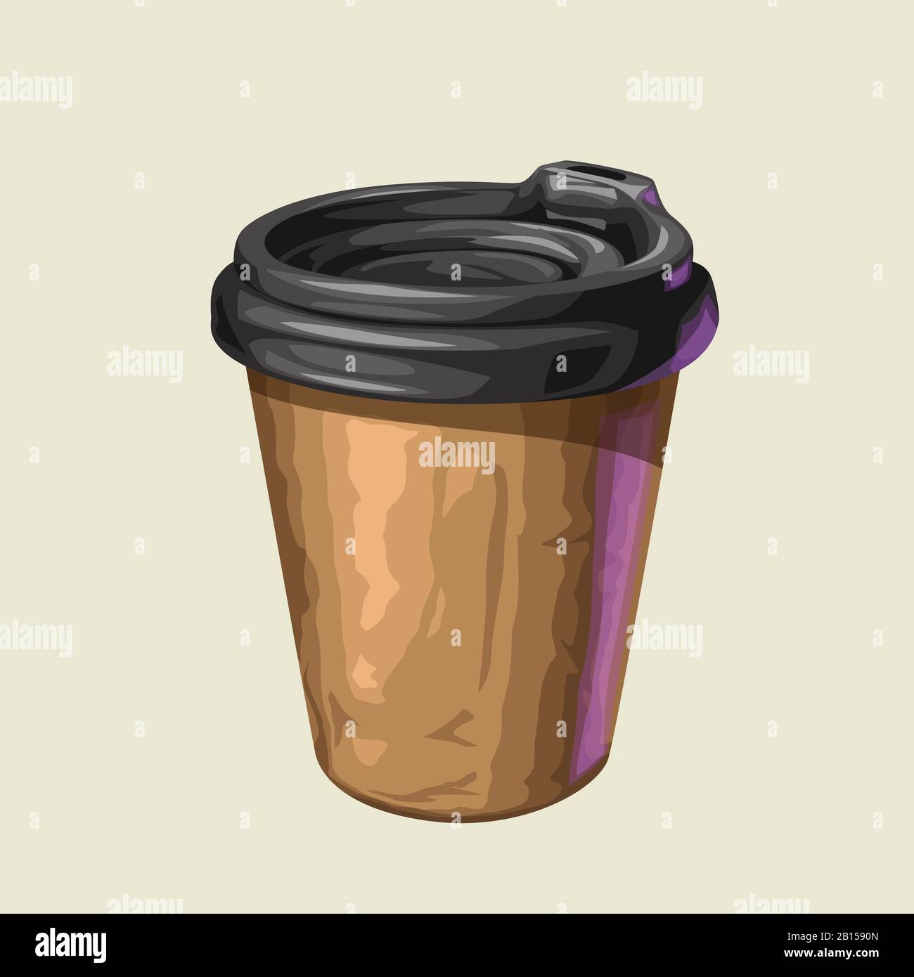 Cup with cap Stock Vector Images - Alamy