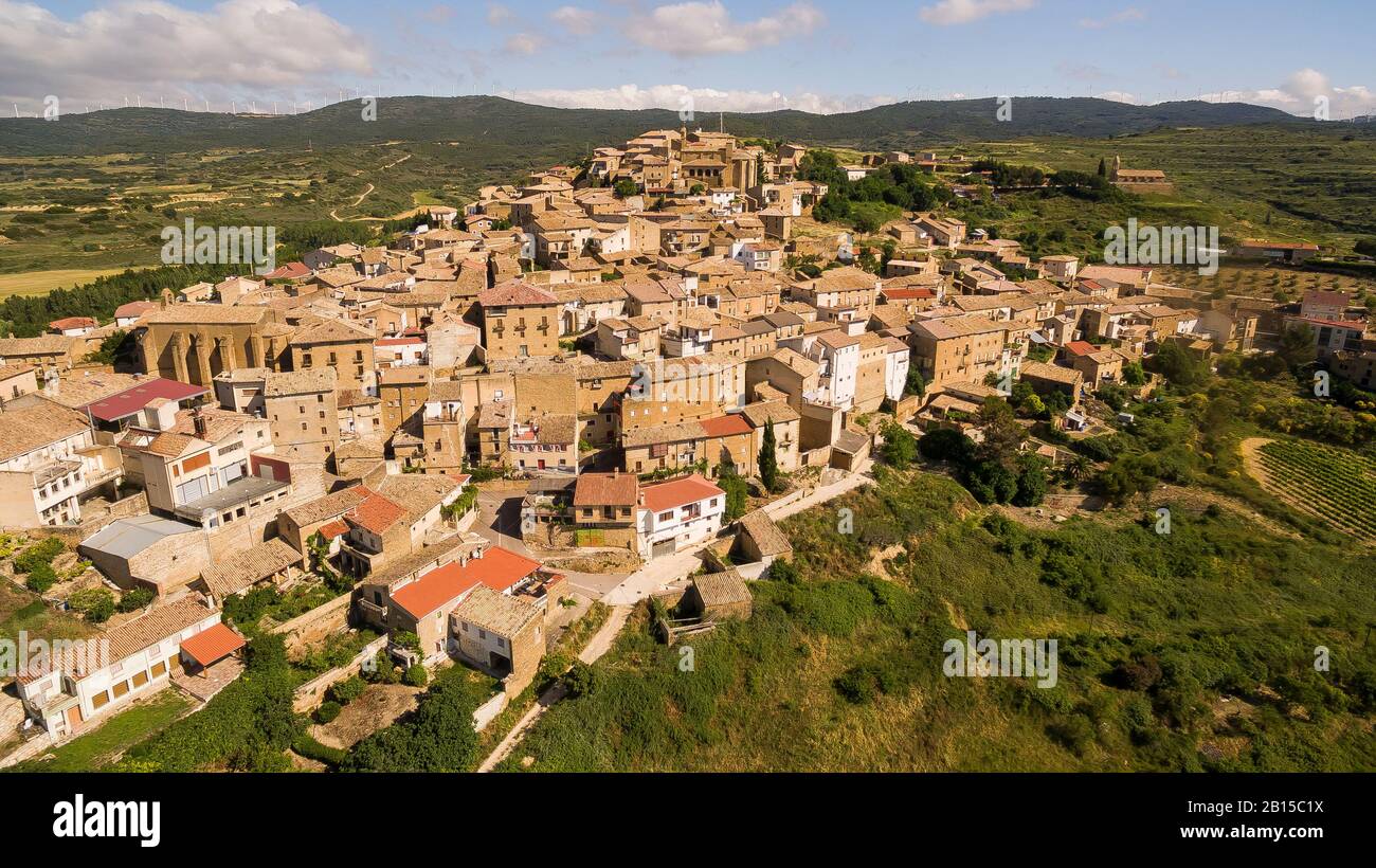 San Martin De Unx Is A Beautiful Town In Navarra Province Spain Stock San Martin De Unx Is A Beautiful Town In Navarra Province Spain Stock
