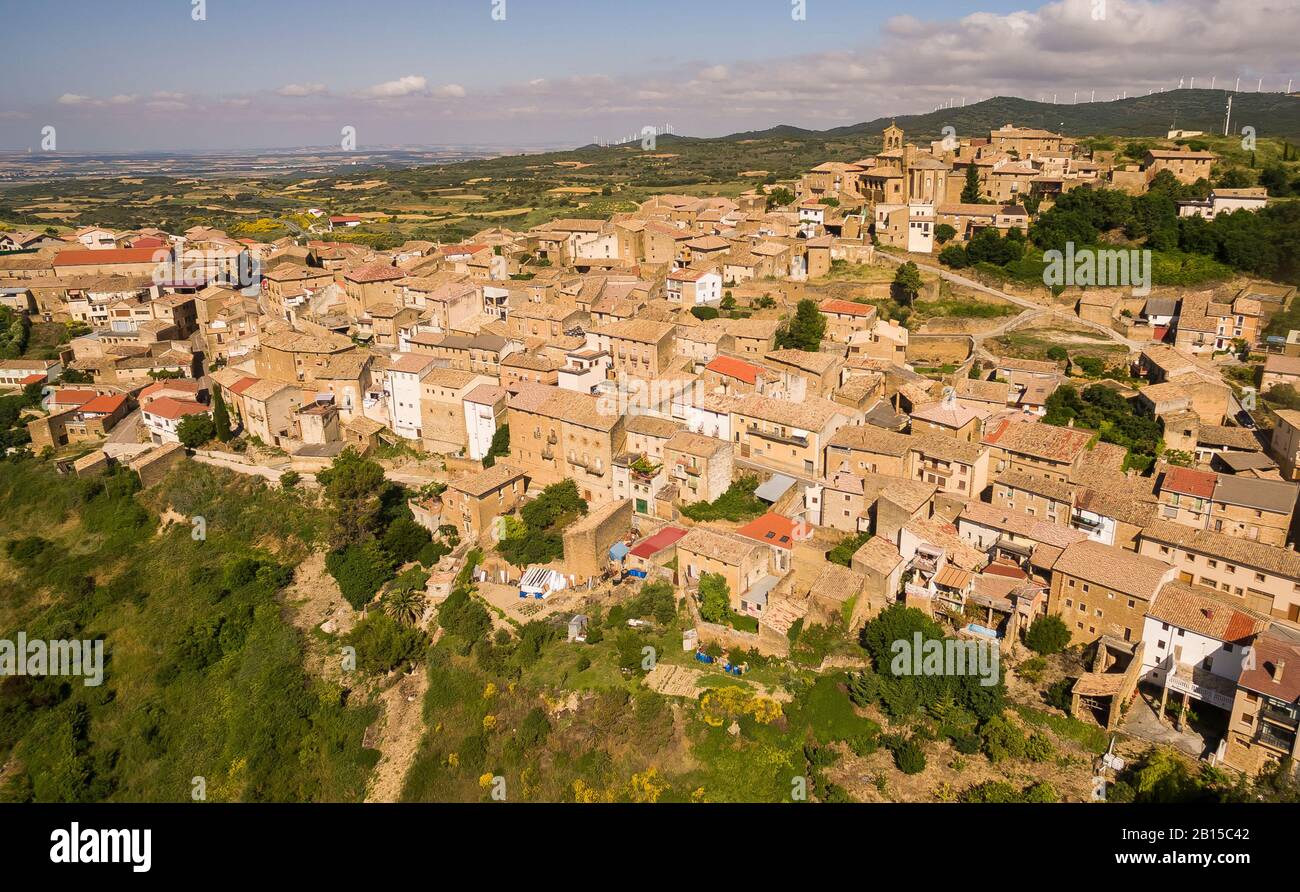 San Martin De Unx Is A Beautiful Town In Navarra Province Spain Stock San Martin De Unx Is A Beautiful Town In Navarra Province Spain Stock