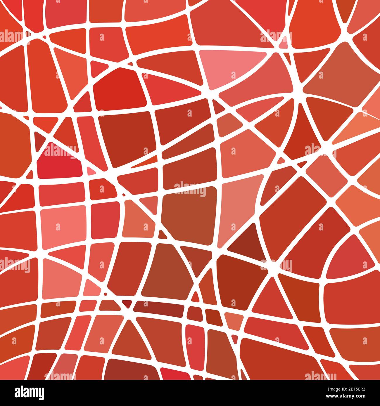 abstract vector stained-glass mosaic background - bright red Stock ...