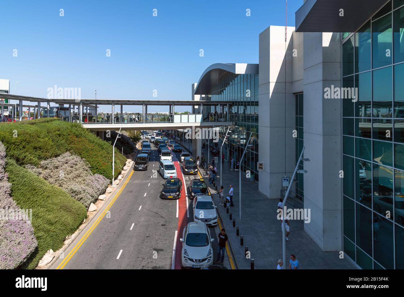 Larnaca, Cyprus - November 12. 2019. Appearance of the international airport Stock Photo