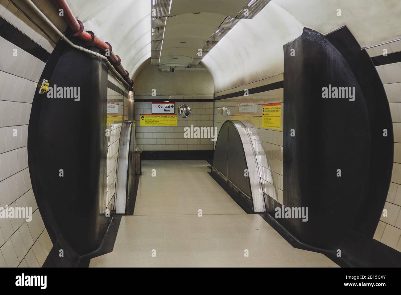 London underground, tube interior. Stock Photo