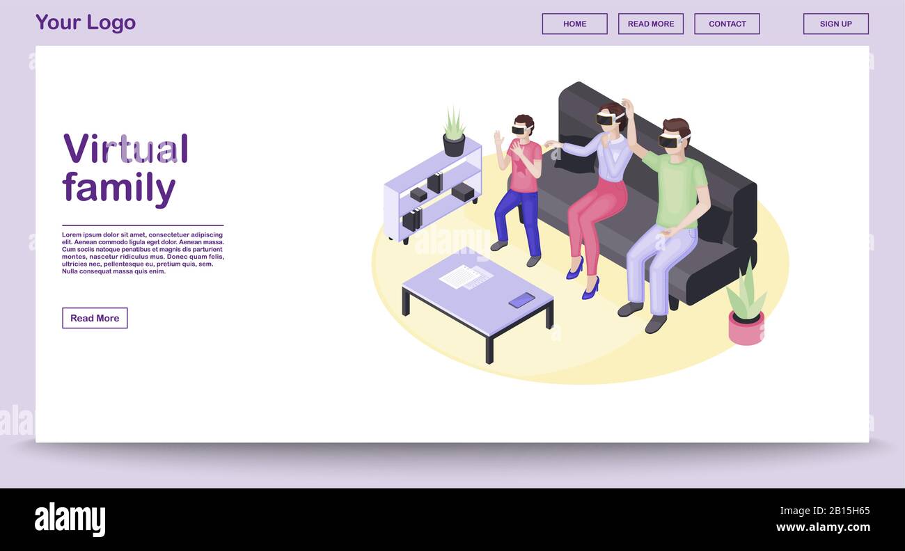 VR players isometric website template Stock Vector Image Art Alamy VR players isometric website template Stock Vector Image Art Alamy