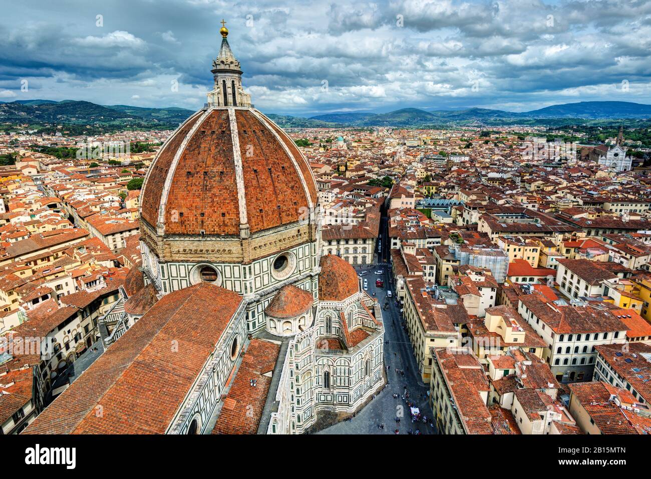 The Basilica di Santa Maria del Fiore (Basilica of Saint Mary of the Flower) in Florence, Italy Stock Photo