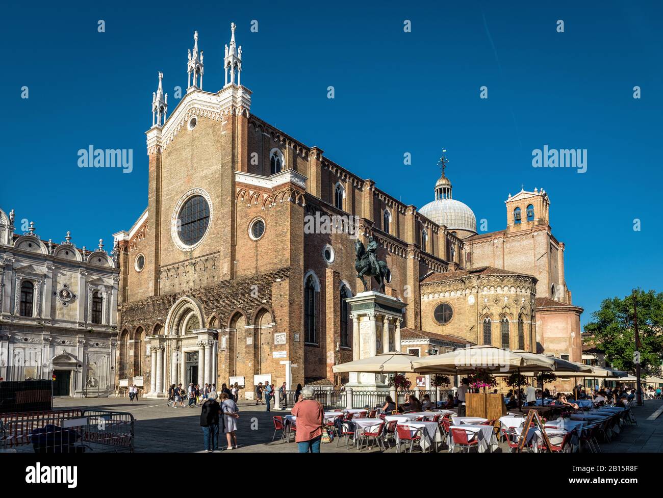 Venice, Italy - May 21, 2017: The Basilica di San Giovanni e Paolo on sunny day. Stock Photo