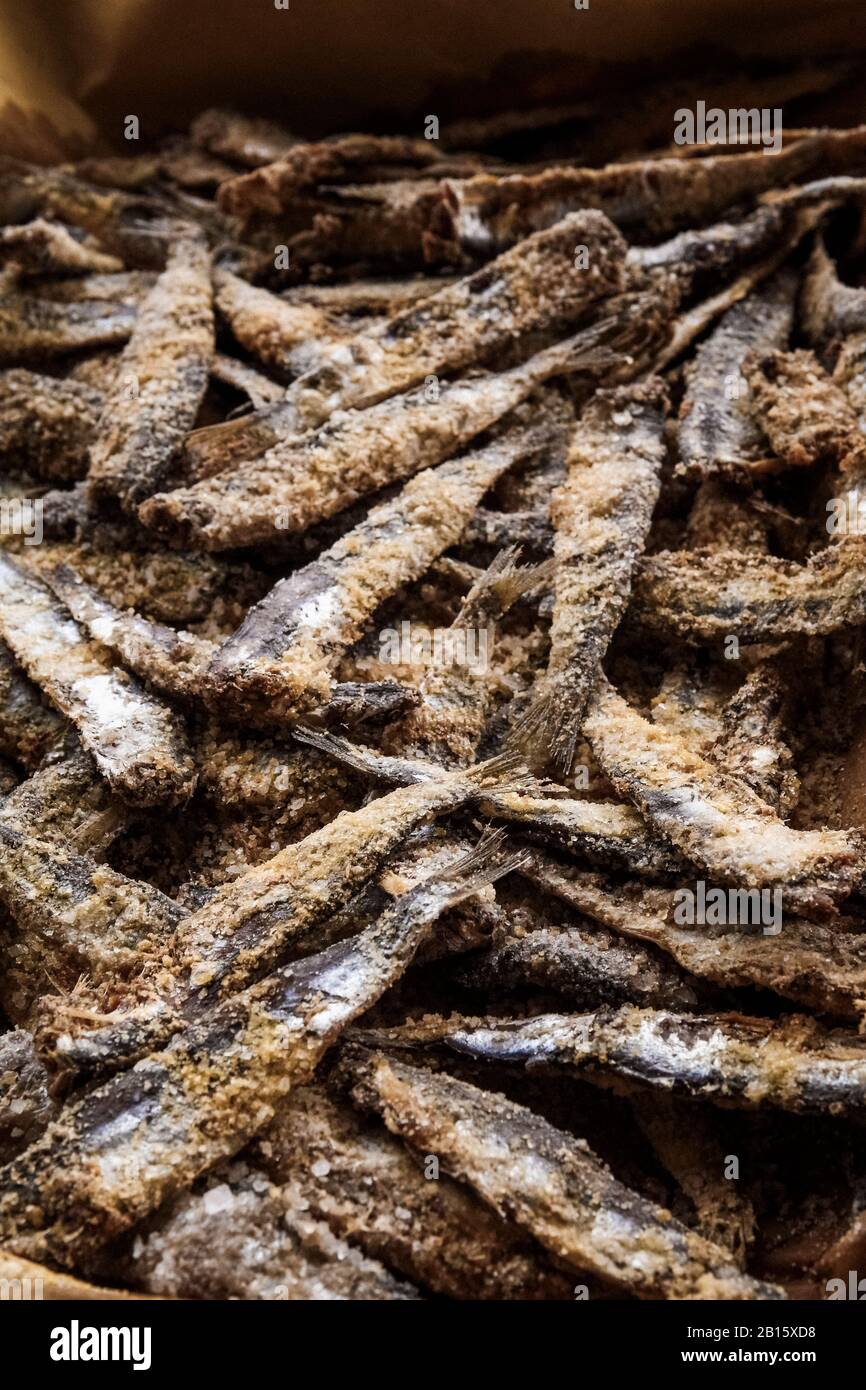 salted anchovies canned Stock Photo Alamy