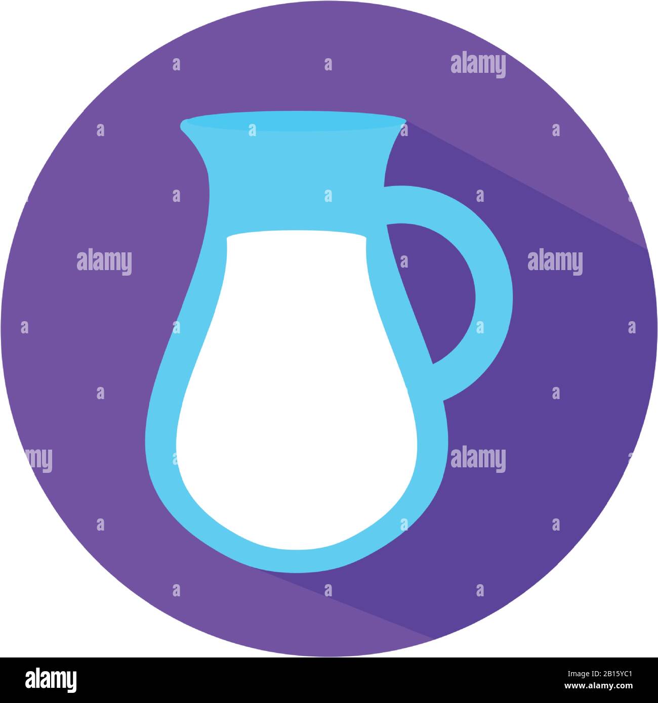 milk jar flat style icon design, Drink dairy beverage breakfast fresh ...