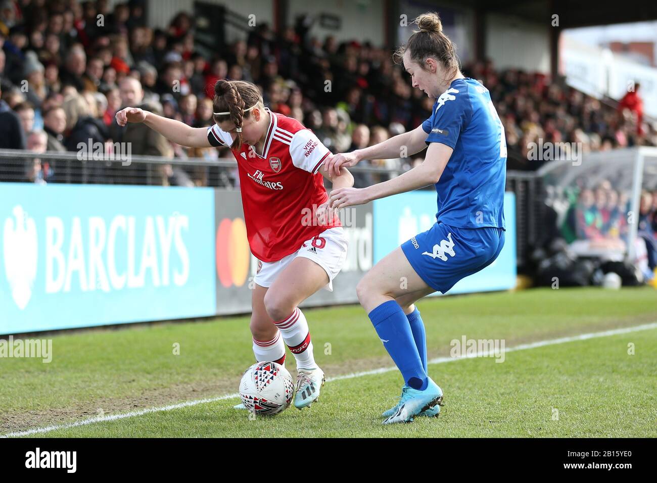 London, UK. 23rd Feb, 2020. The Arsenal starting 11 during the FA Cup match  between Arsenal and Lewes Ladies at Meadow Park, Borehamwood on Sunday 23rd  February 2020. (Credit: Jacques Feeney