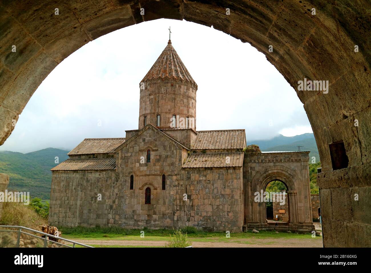 St. Paul and Peter Cathedral or Surb Pogos Petros in the Tatev Monastery Complex, Syunik Province, Armenia Stock Photo