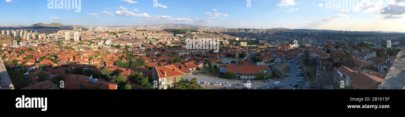 Ankara, Turkey - June  24, 2019: Panoramic city view of Ankara Turkey. Stock Photo