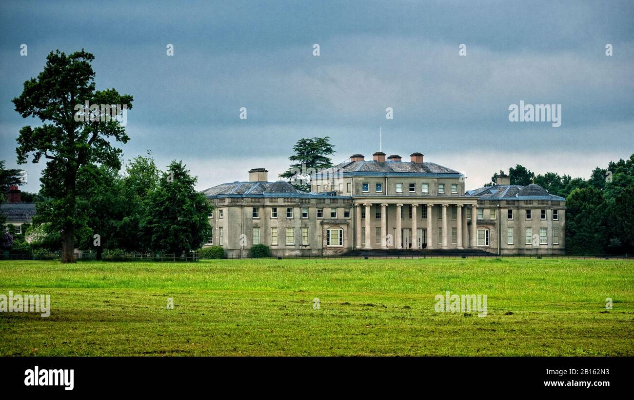 View of the exterior of Shrugborough Hall near Stafford, England Stock Photo