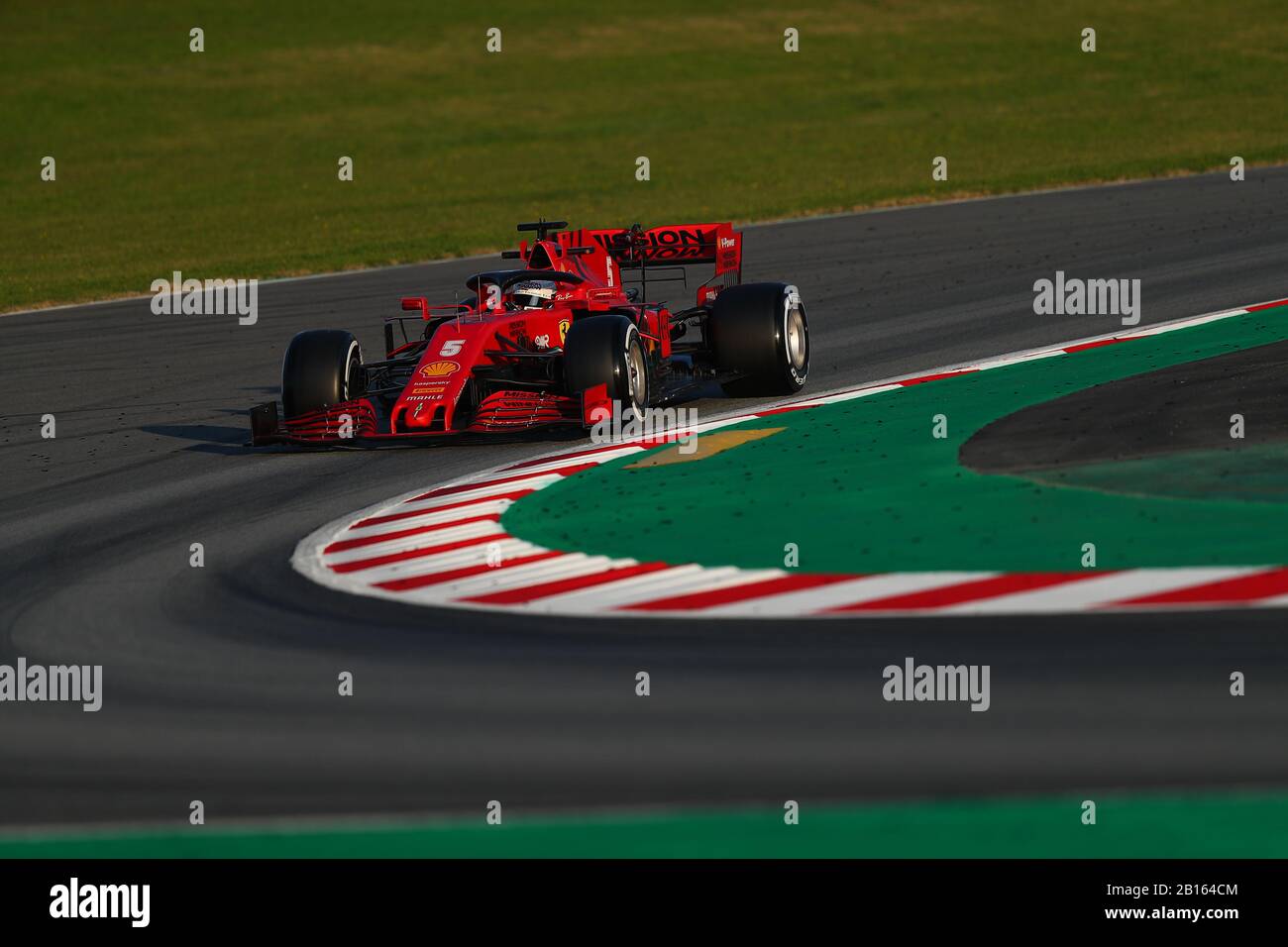 #05 Sebastian Vettel, Scuderia Ferrari. Formula 1 World championship 2020, Winter testing days #1 2020 Barcelona, 19-21 February 2020. Stock Photo