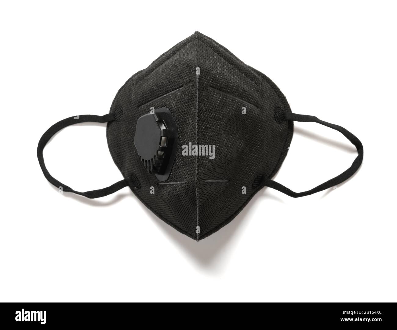 professional black respirator for children on white background Stock ...