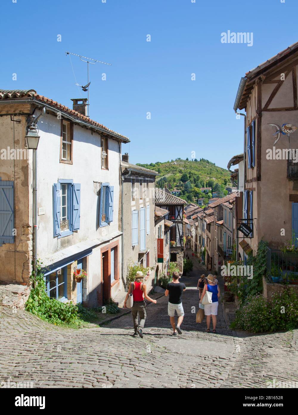Cordes Sur Ciel, Tarn, Midi Pyrenees Region, France, Europe Stock Photo
