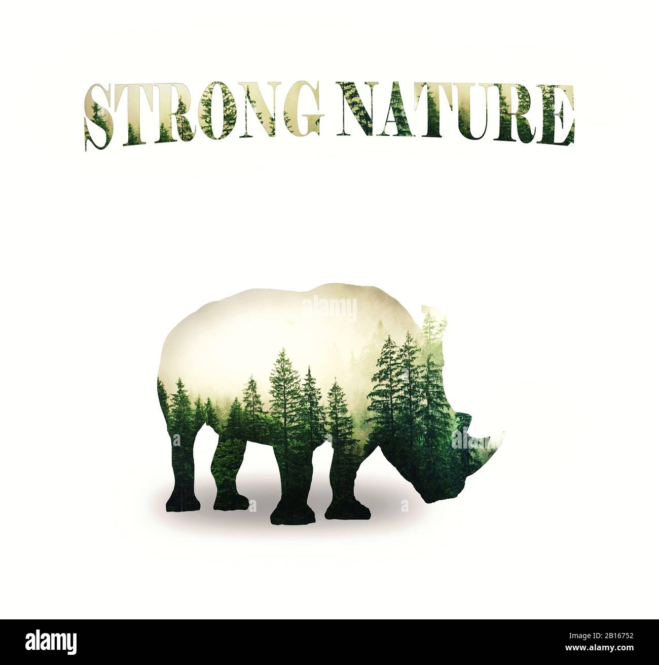 Double exposure wildlife hi-res stock photography and images - Alamy