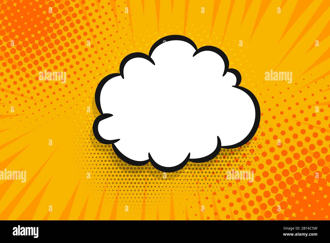 Comic text empty speech bubble banner pop art Stock Vector Image & Art -  Alamy