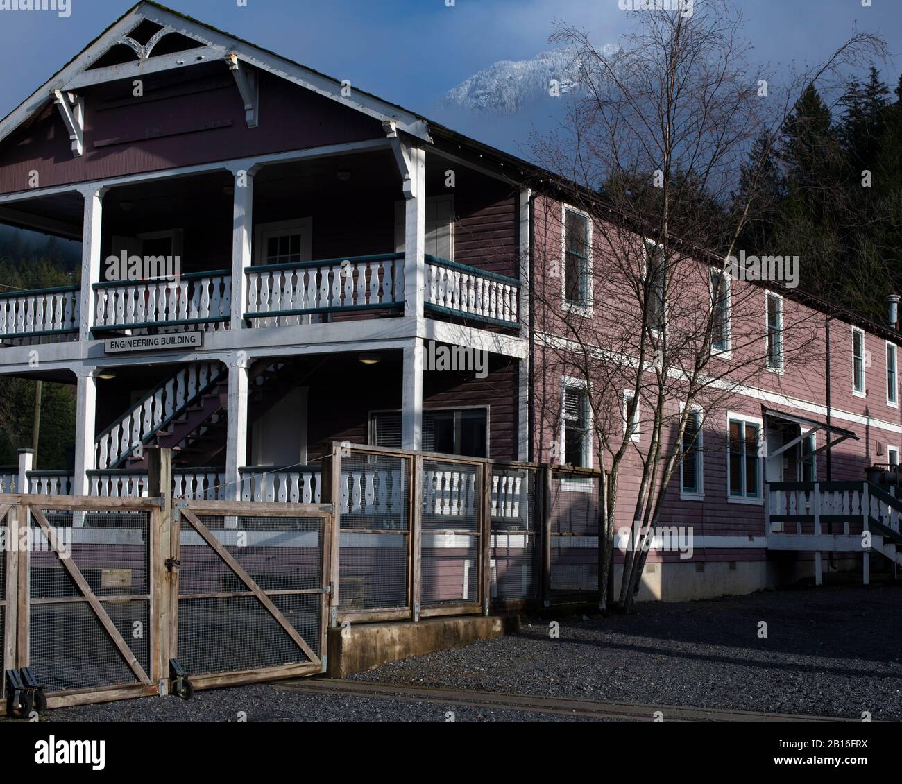 Historic building at the Britannia Mine Museum in Britannia Beach