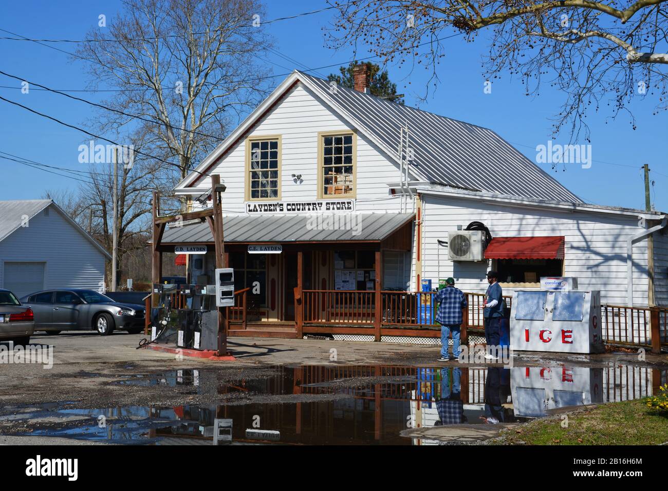 The family owned Layden Country Store at the corner of NC-37 and SR-1200 in the small community of Belvidere NC is a step back in time. Stock Photo