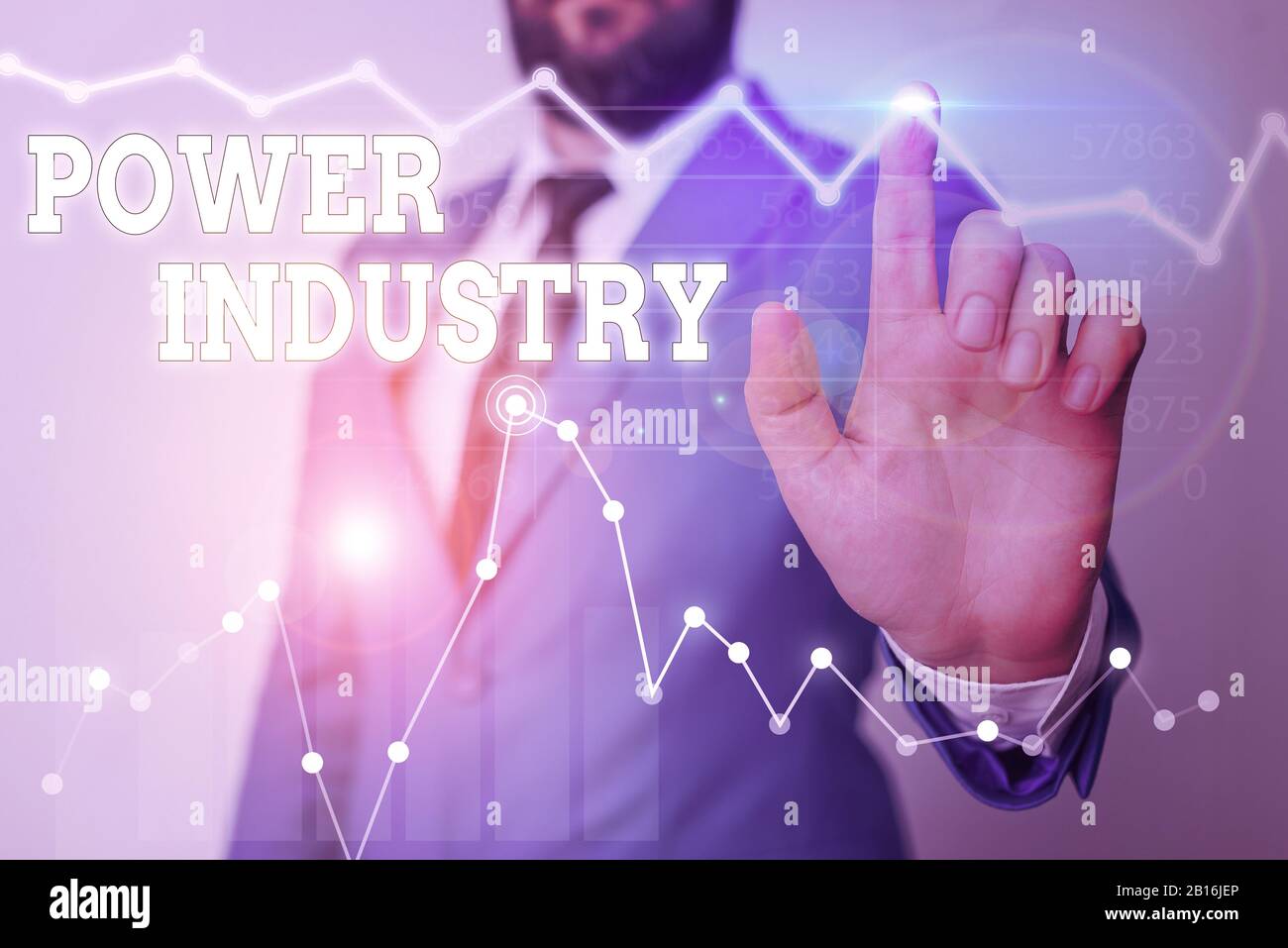 Writing note showing Power Industry. Business concept for industries