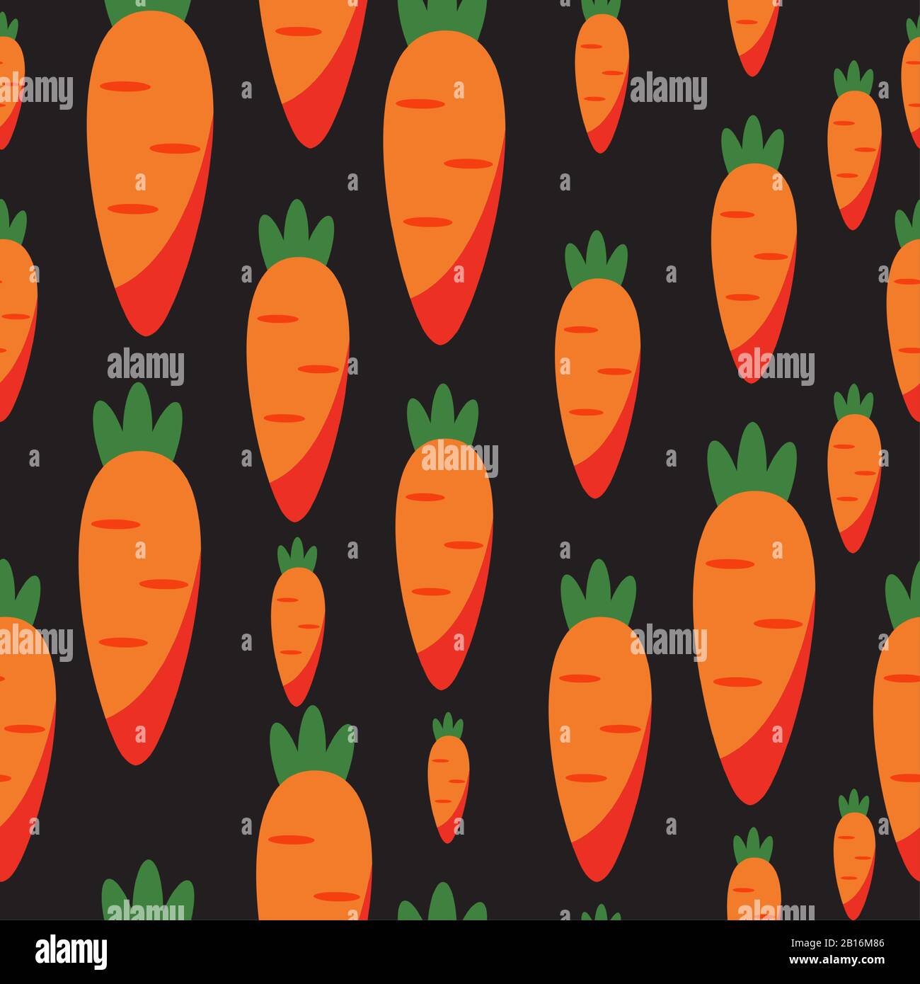 Abstract Carrot Seamless Pattern Background. Vector Illustration EPS10 Stock Vector