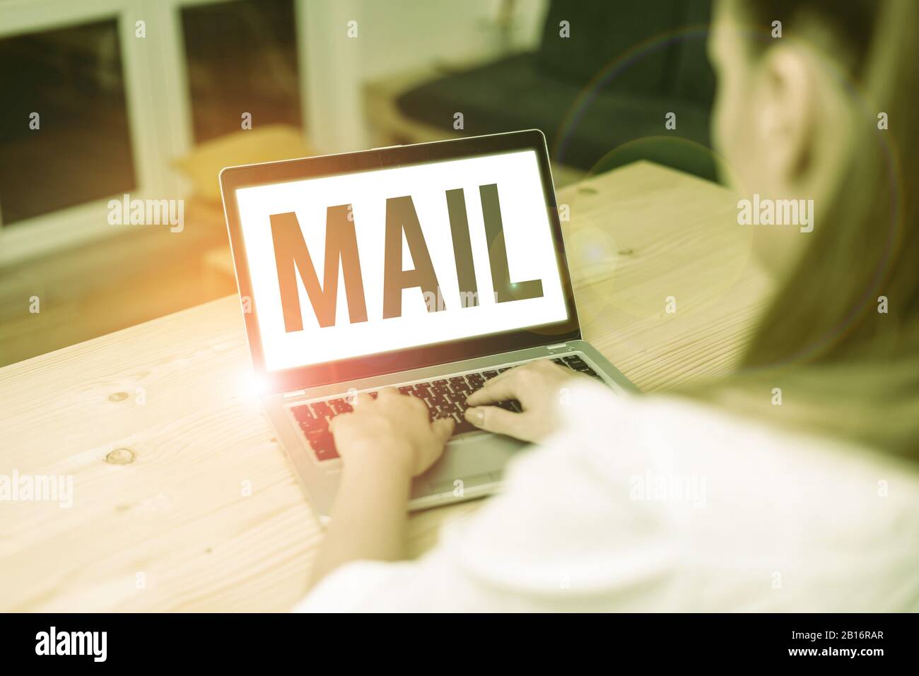Mail Means Writing note showing Mail. Business concept for letters or parcel sent ...