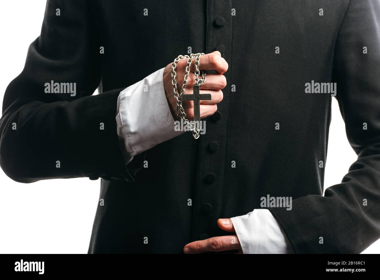 Crucifix silver necklace hires stock photography and images Alamy