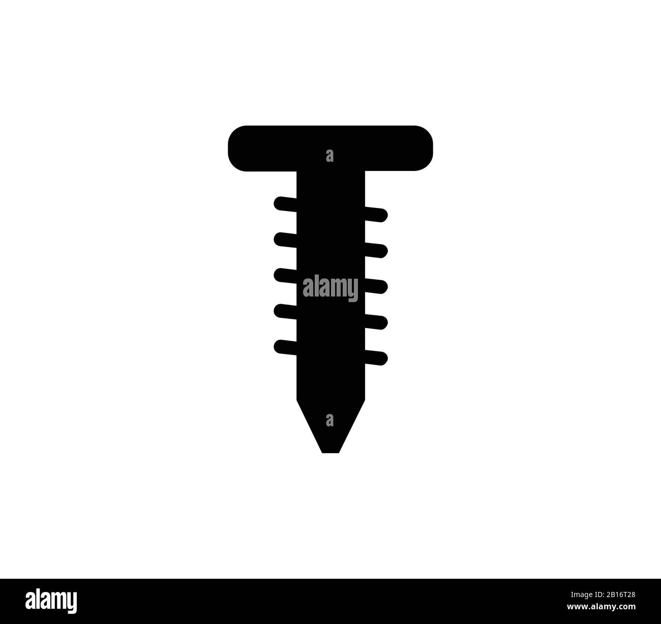 screw icon illustrated in vector on white background Stock Vector Image ...