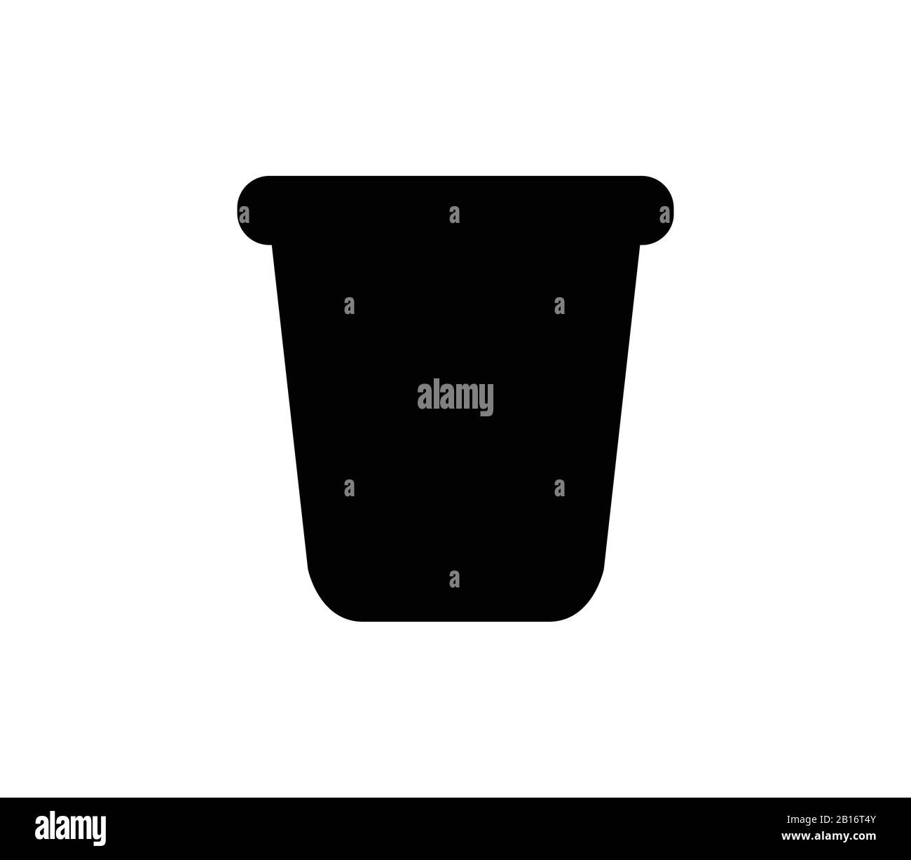 bucket icon illustrated in vector on white background Stock Vector ...