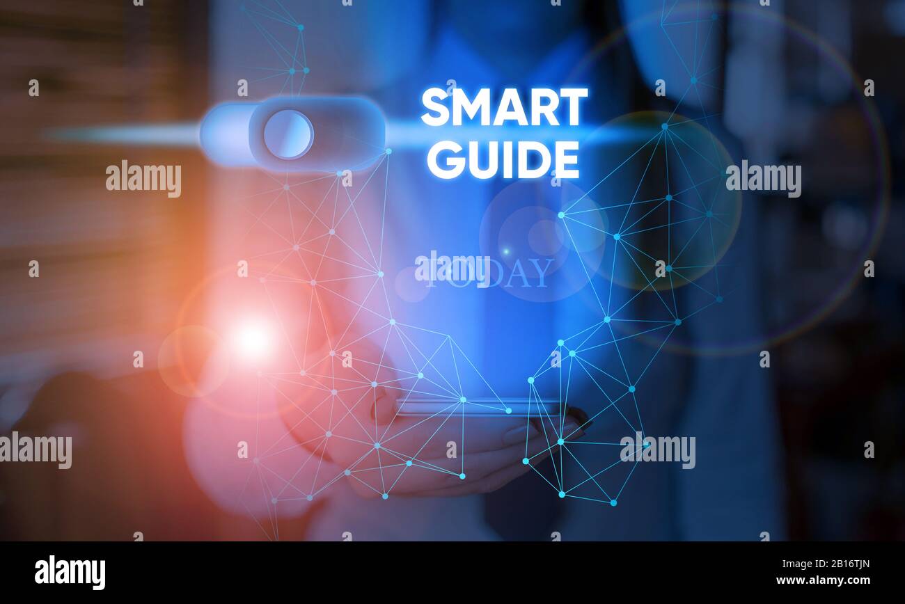 Handwriting text Smart Guide. Conceptual photo used to guide the ...