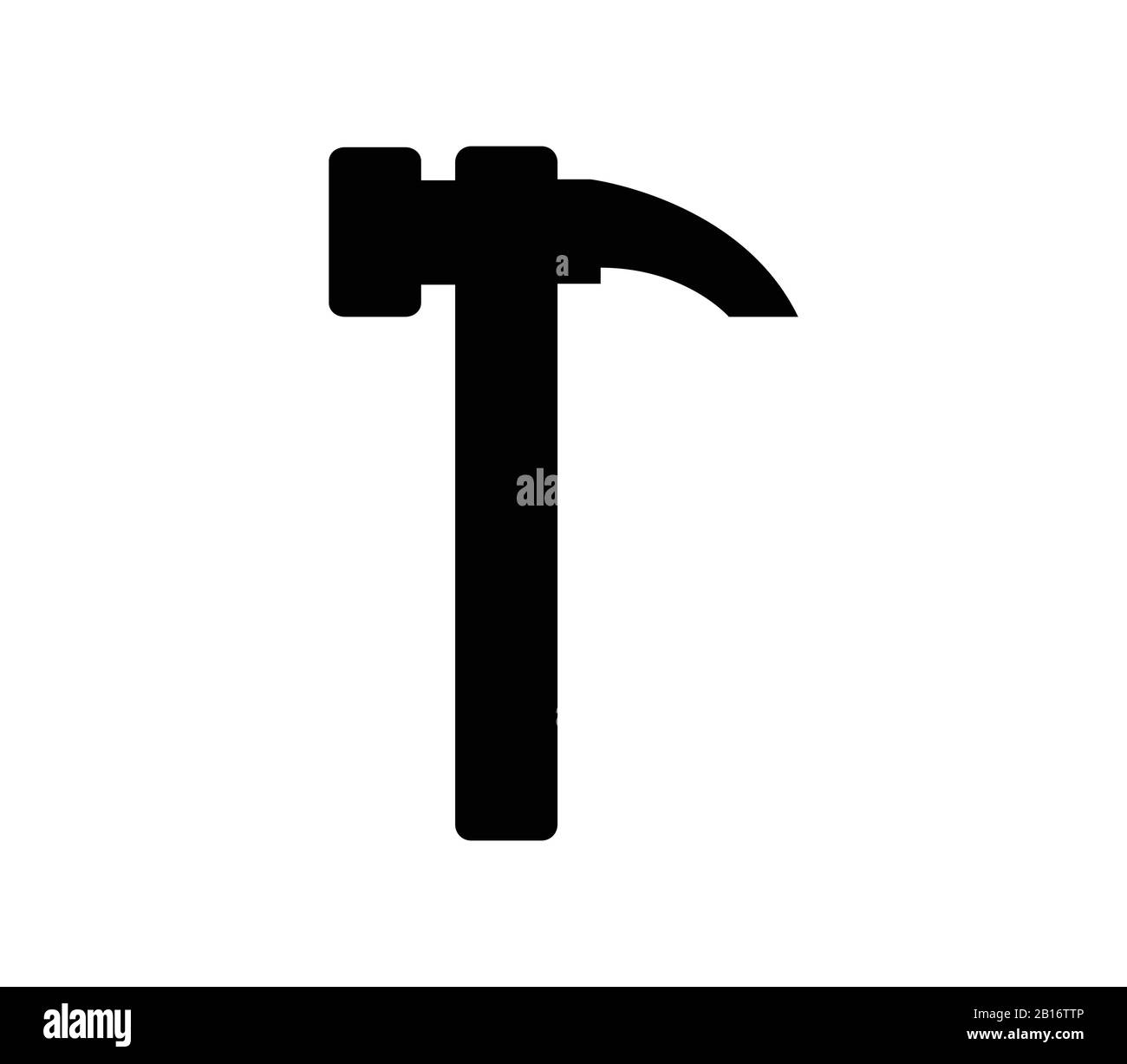 hammer icon illustrated in vector on white background Stock Vector ...