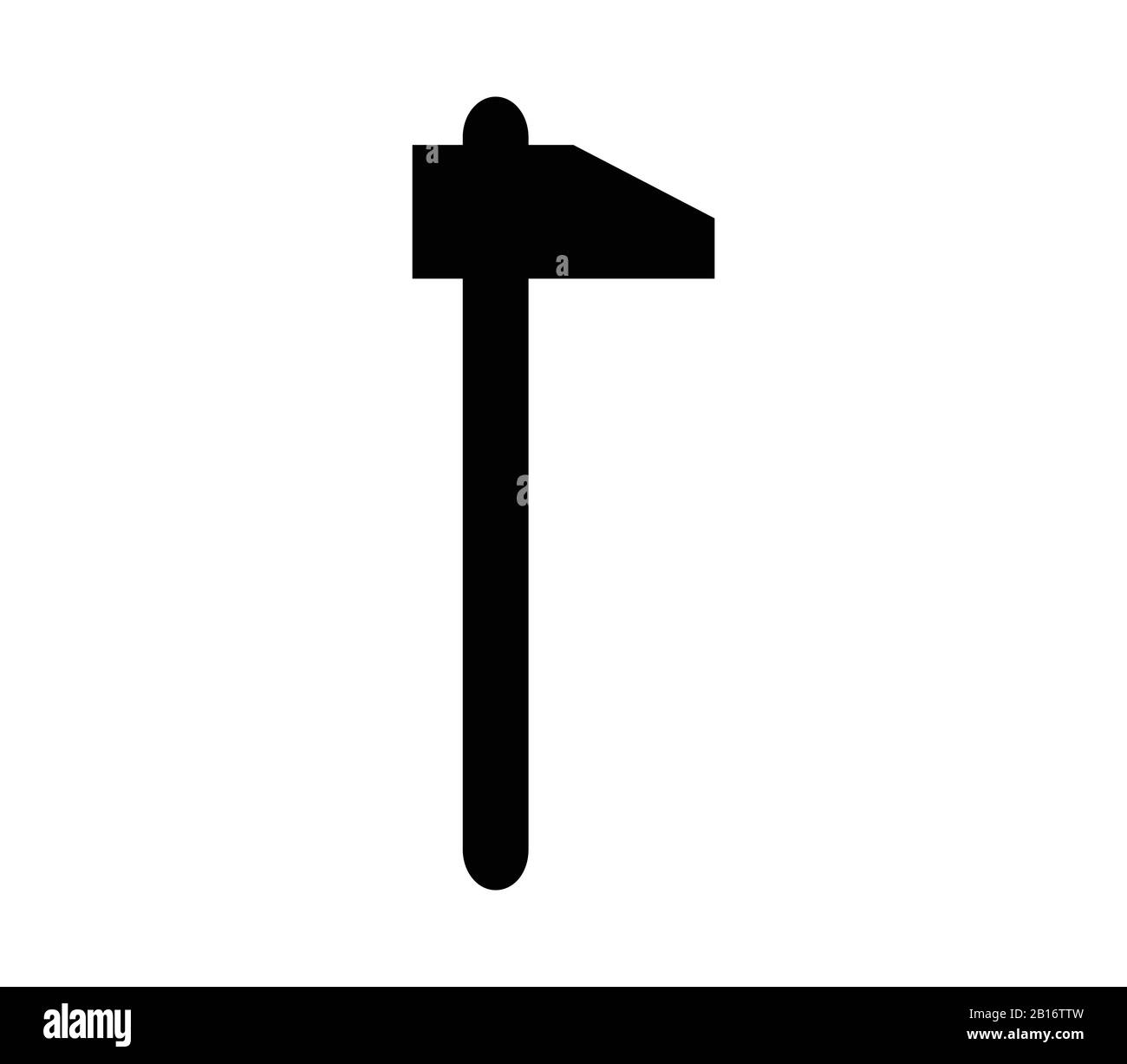 hammer icon illustrated in vector on white background Stock Vector ...